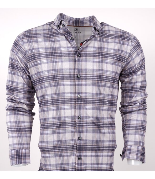 87213-3 Casual Modern CL 816 beige blue check