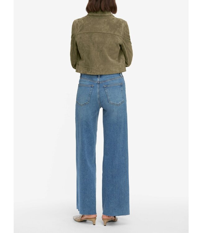 Le Slim Palazzo flip raw after