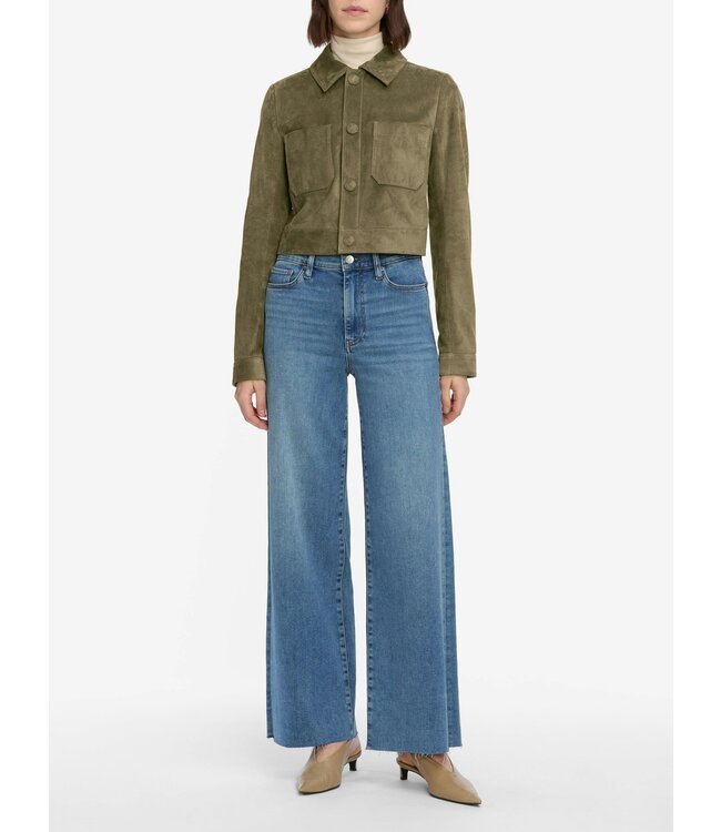 Le Slim Palazzo flip raw after