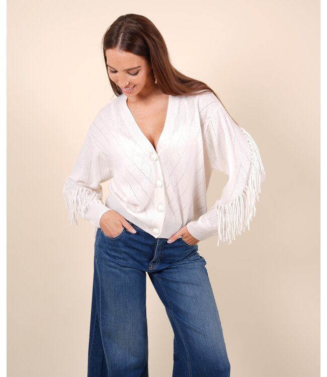 Ashley fringe B-068 cl 008 organic white