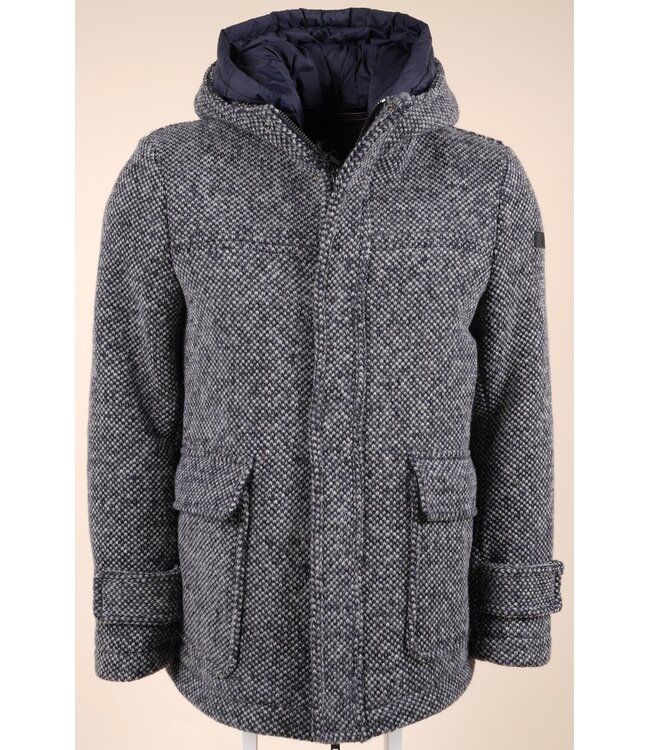 H.Hooded Jacket Blasius cl 3303 Ocean blue