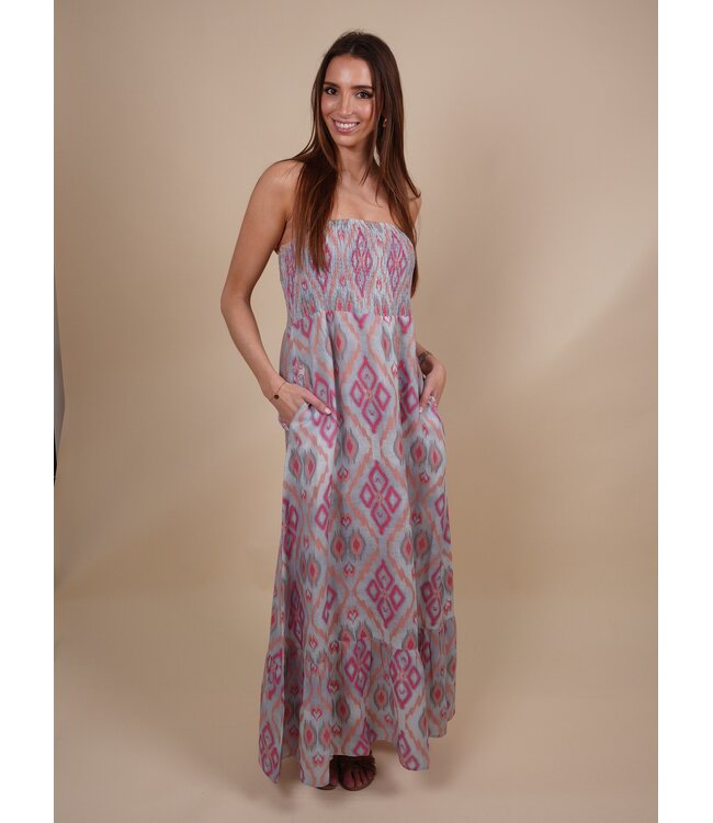 Caraway dress ikat sorbet