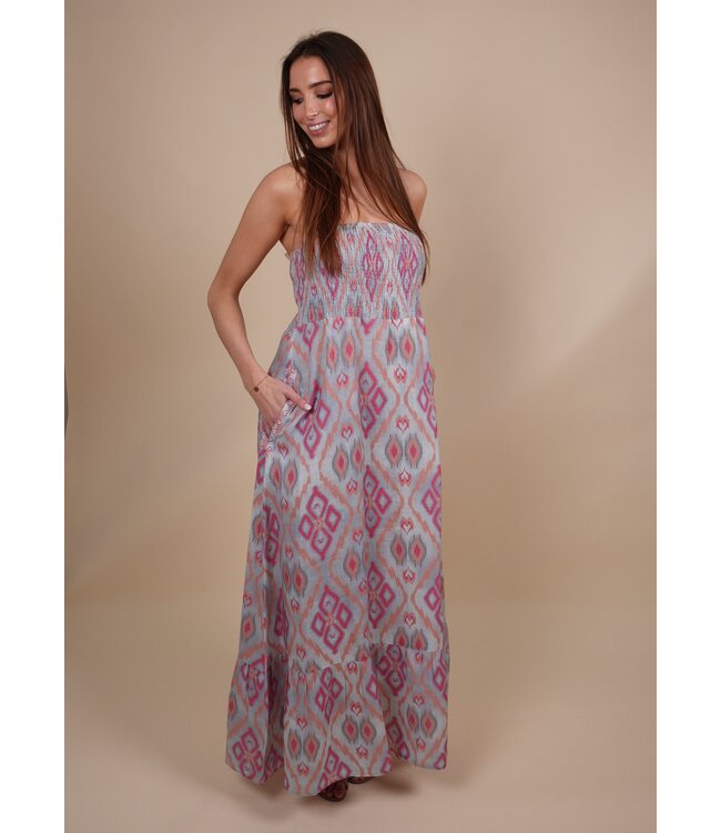 Caraway dress ikat sorbet