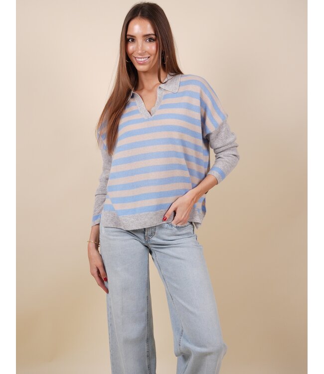 Toni shell/provence blue