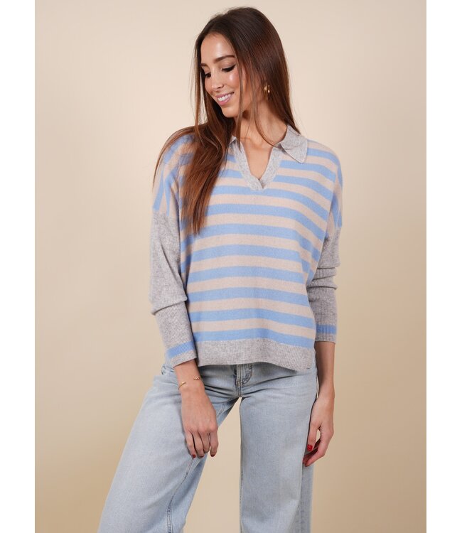 Toni shell/provence blue