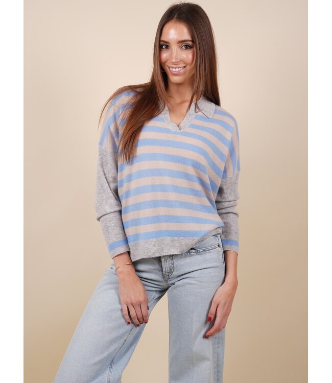 Toni shell/provence blue