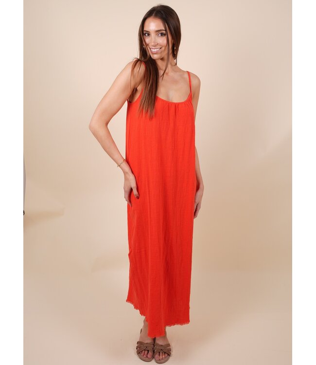 Palm beach dress corail