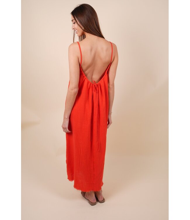 Palm beach dress corail
