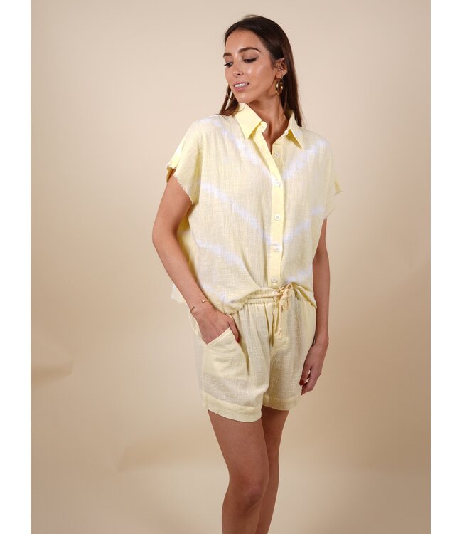 Corinthe tie dye pastel yellow