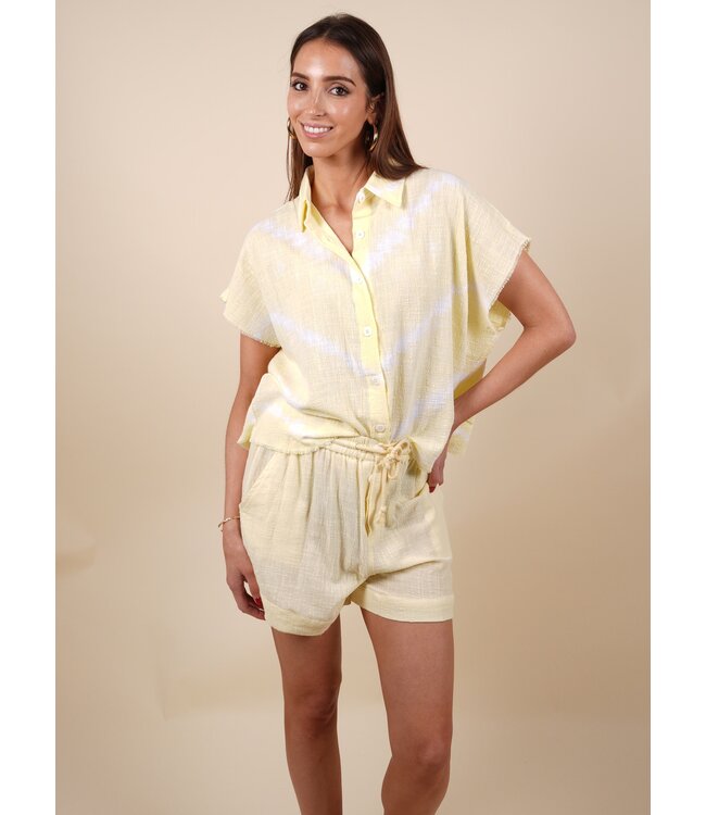 Corinthe tie dye pastel yellow