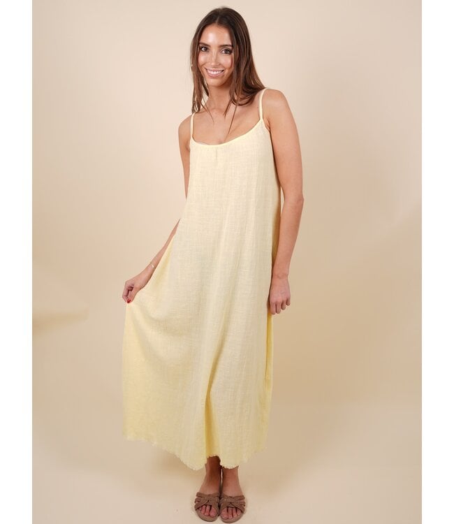Palm beach dress lemon