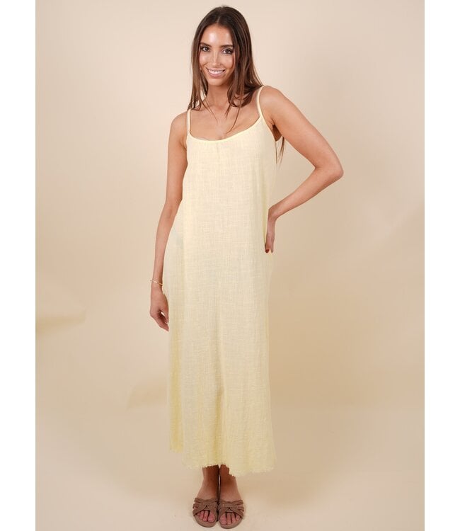 Palm beach dress lemon