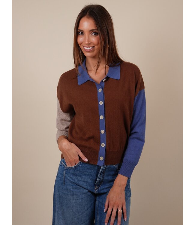 Majura AF2M001WSC003 coffee/vin blue