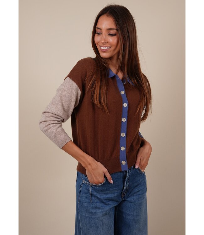 Majura AF2M001WSC003 coffee/vin blue