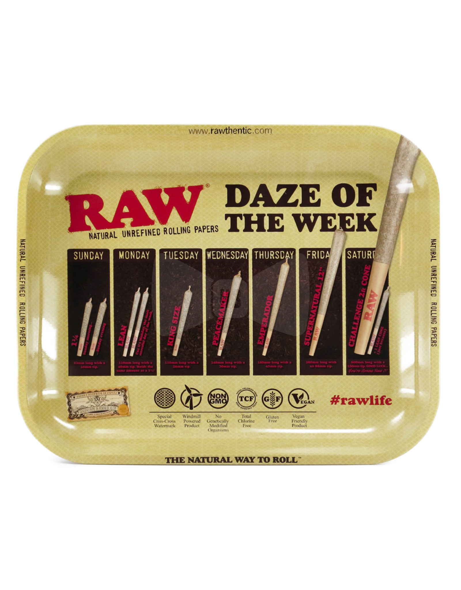RAW RAW Daze Of The Week Rolling Tray Large