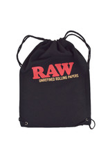 RAW RAW Drawstring Black Bag