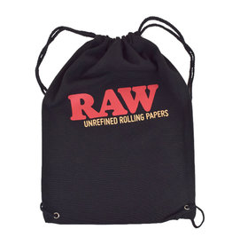 RAW RAW Drawstring Black Bag