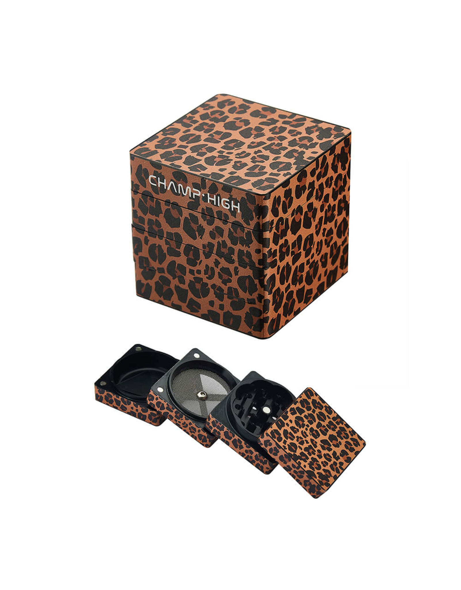 Champ High Champ High Tiger Square Metal Grinder 4 Parts (50mm)