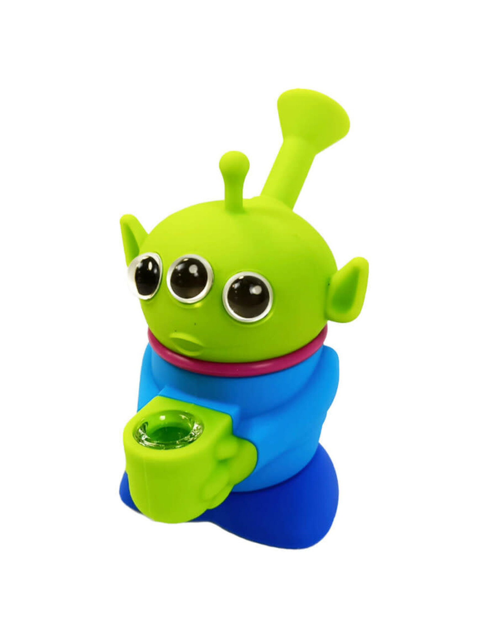 Three Eyed Alien Silicone Bong 14cm