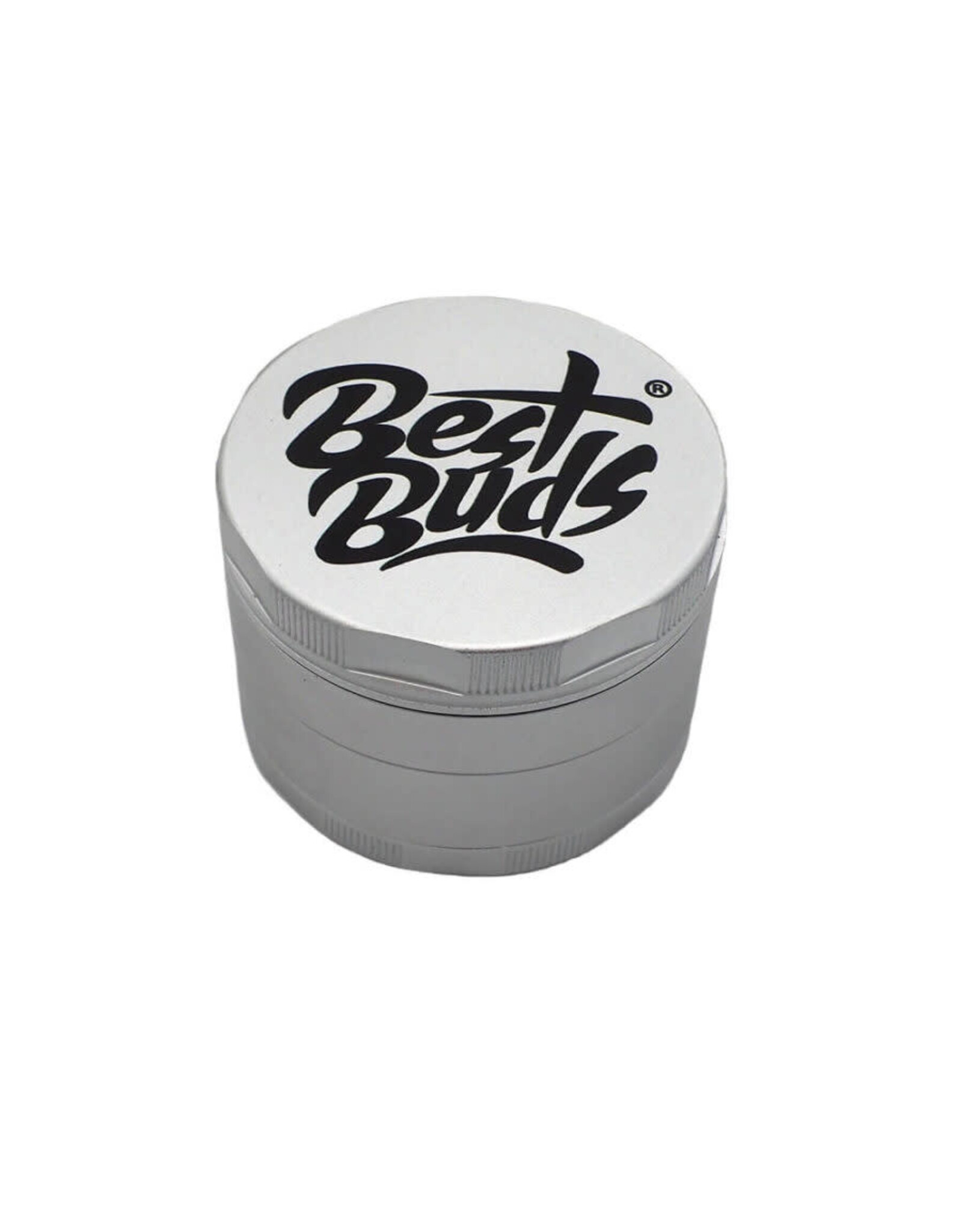 Best Buds Best Buds Mighty Aluminium Grinder Silver 4 Parts (60mm)