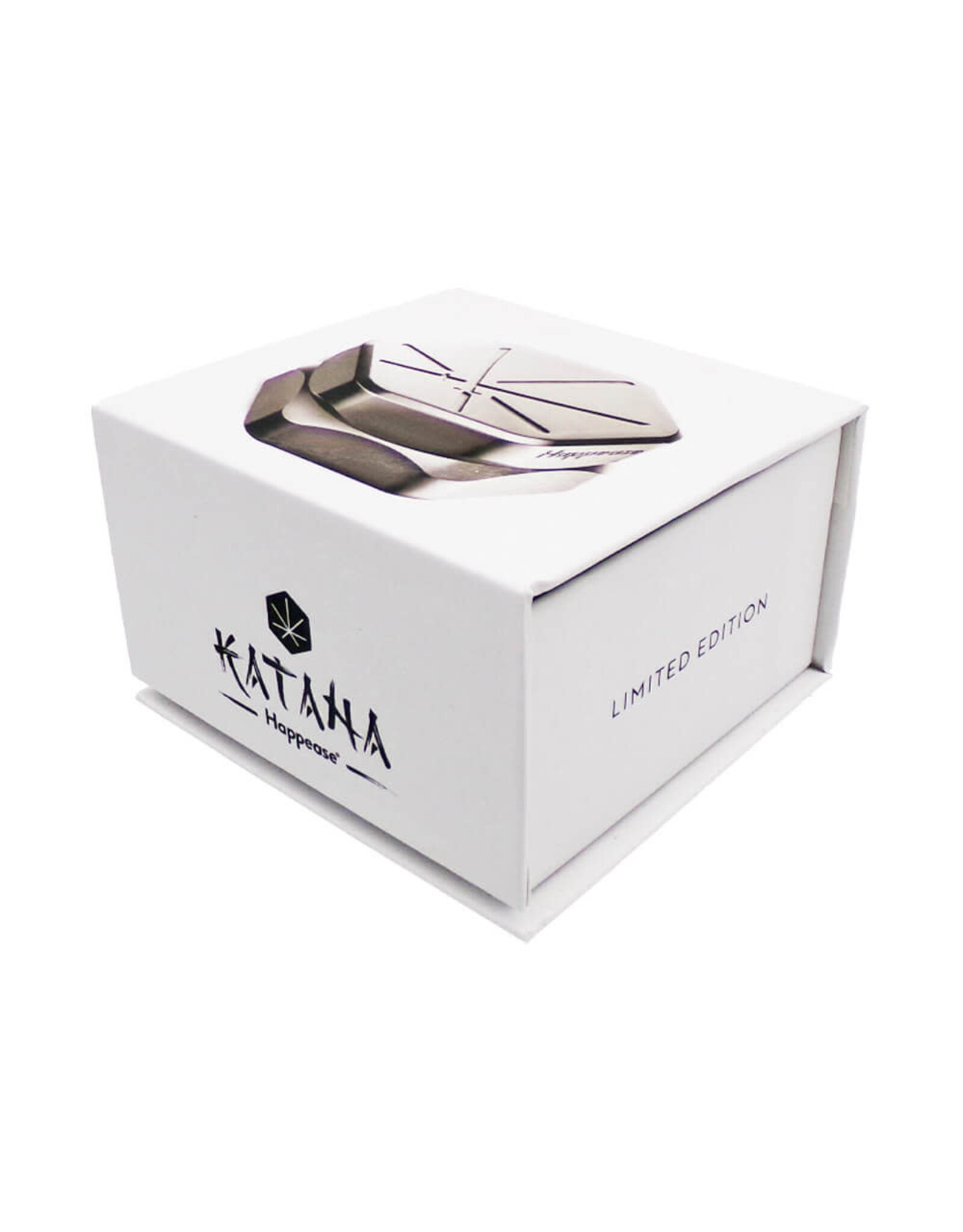 happease Katana Aluminium Grinder Silver 2 Parts – 60mm