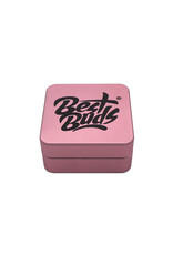 Best Buds Best Buds Flat Square Aluminium Grinder Flamingo 2 Parts (50mm)