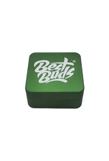 Best Buds Best Buds Flat Square Aluminium Grinder Grass 2 Parts (50mm)