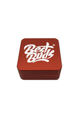 Best Buds Best Buds Flat Square Aluminium Grinder Rust 2 Parts (50mm)