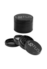 Black Leaf Black Leaf Lotus Grinder 4-part  Grey