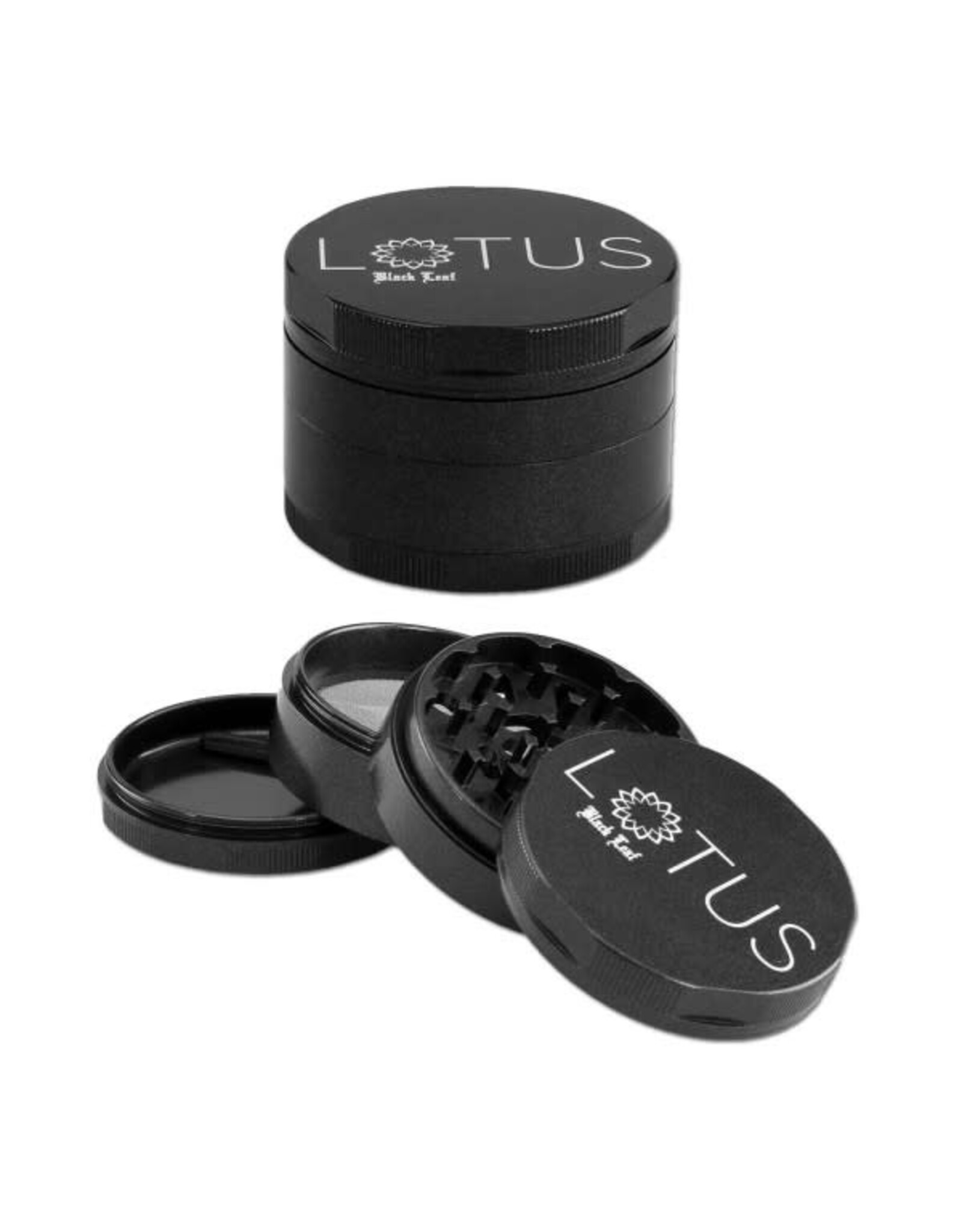 Black Leaf Black Leaf Lotus Grinder 4-part  Grey