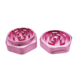 happease Katana Aluminium Grinder Pink 2 Parts  60mm