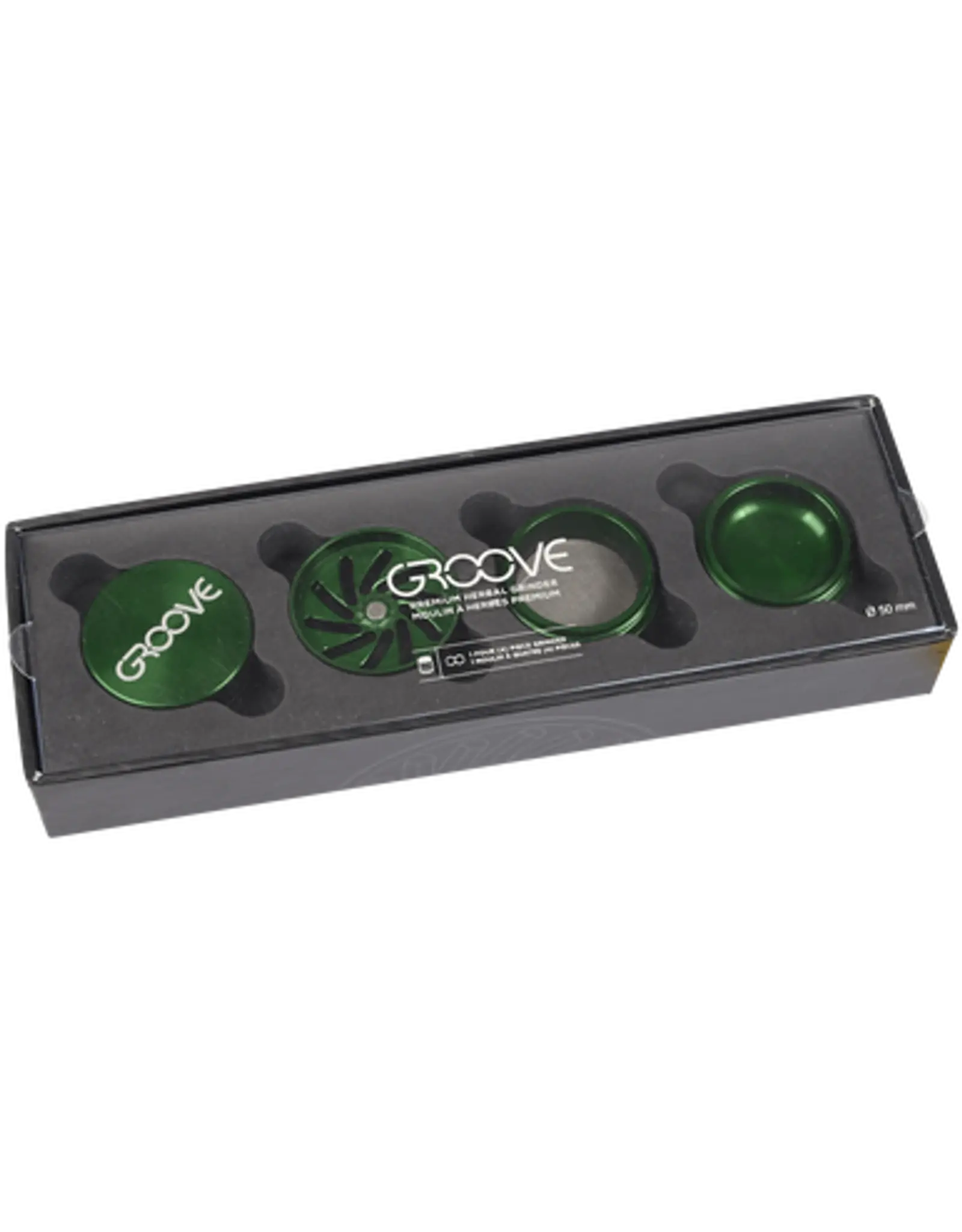 Groove Grinder 4 parts Green 50 mm