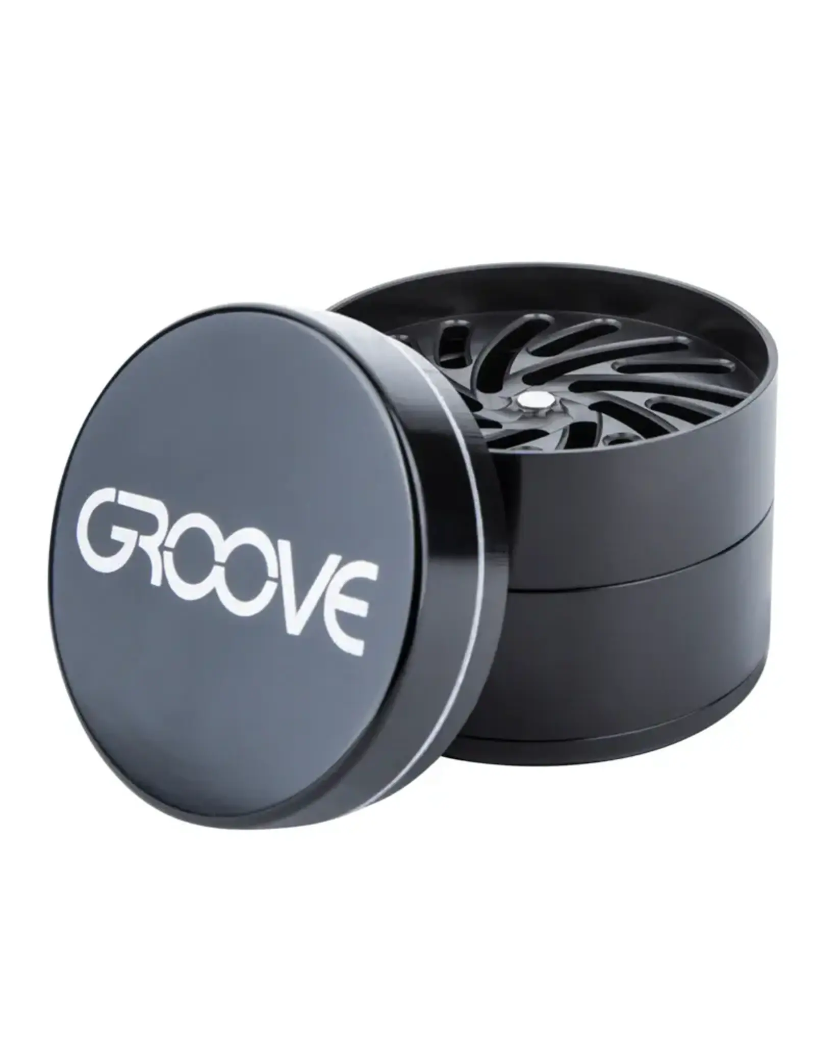 Groove Grinder 4 parts Black 63 mm