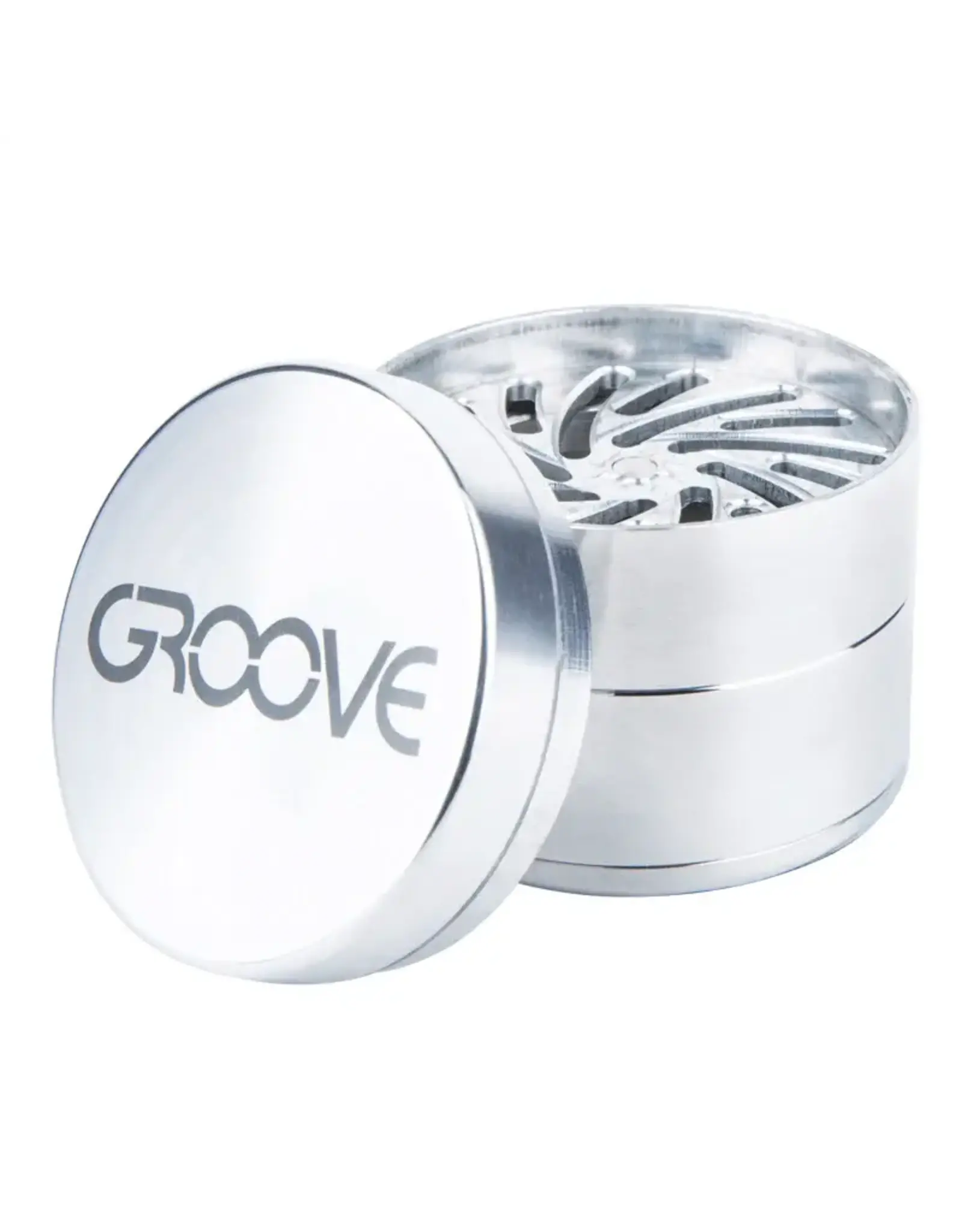 Groove Grinder 4 parts Silver 63 mm