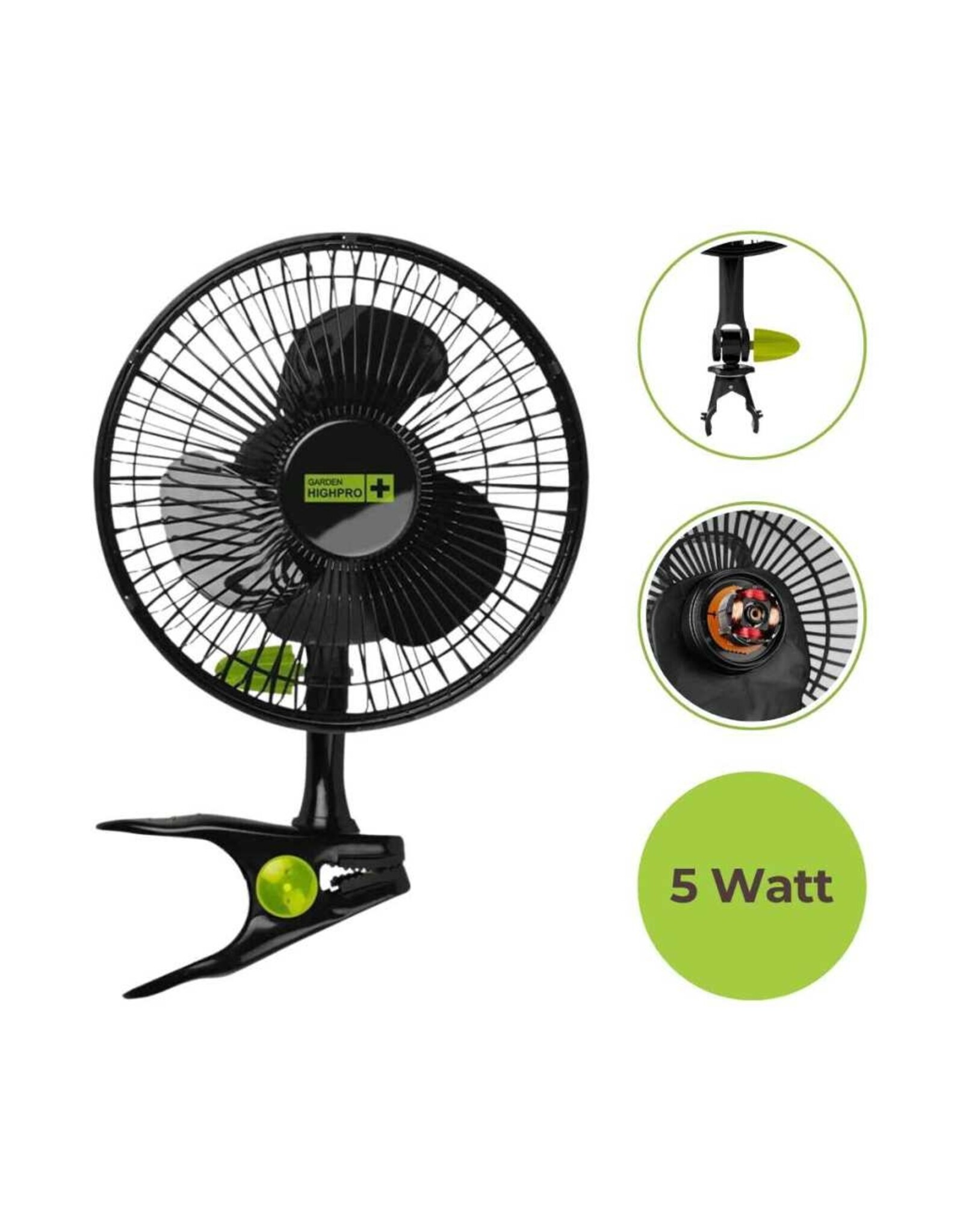 Garden High Pro Garden HighPRO Clip fan ECO  5watt