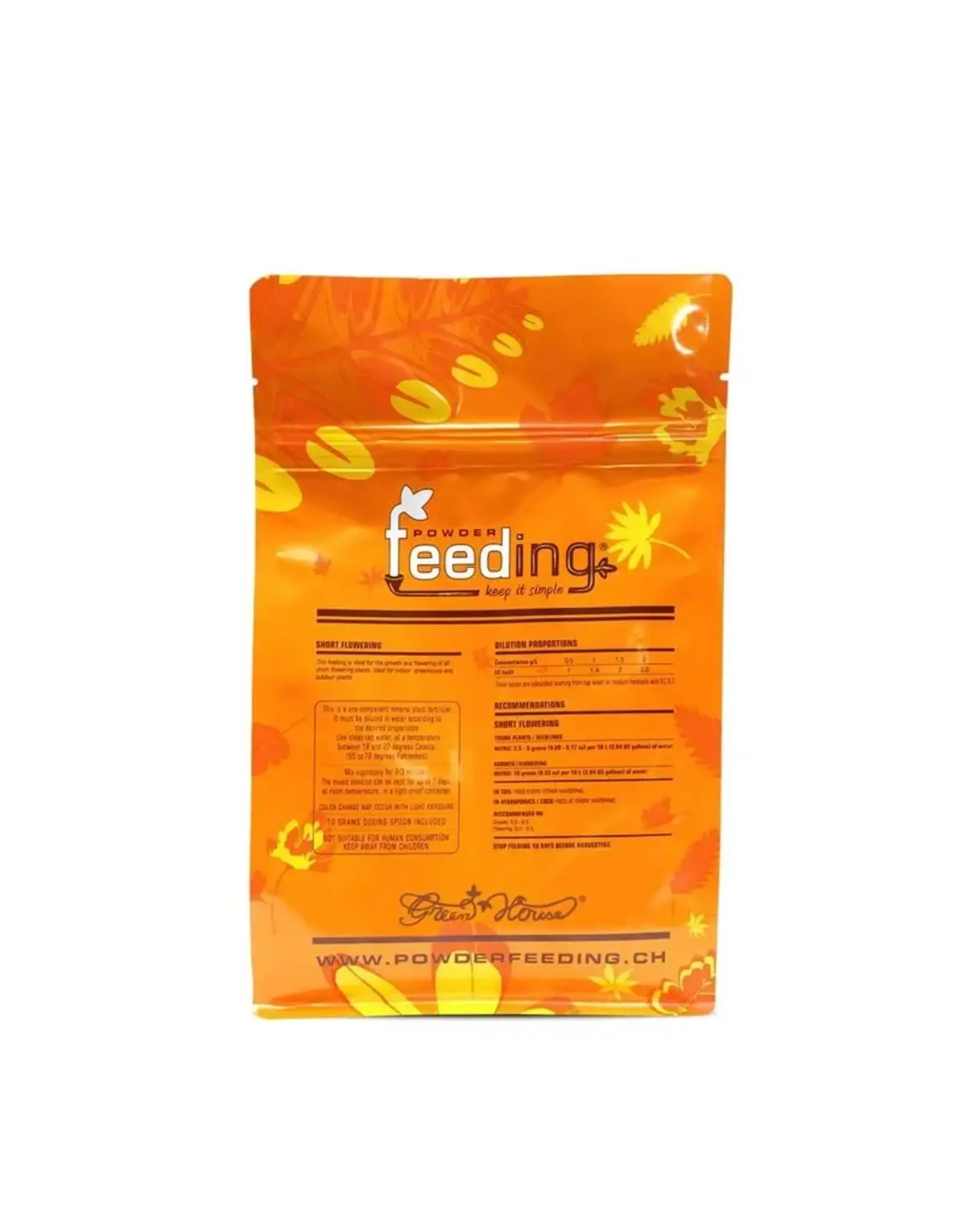 Greenhouse Green house powder feeding Short Flowering 500g
