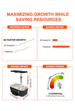 Spider Farmer Spider Farmer Smart  G12 Hydroponics Growing System  Herb Garden With APP & Wifi Controlled