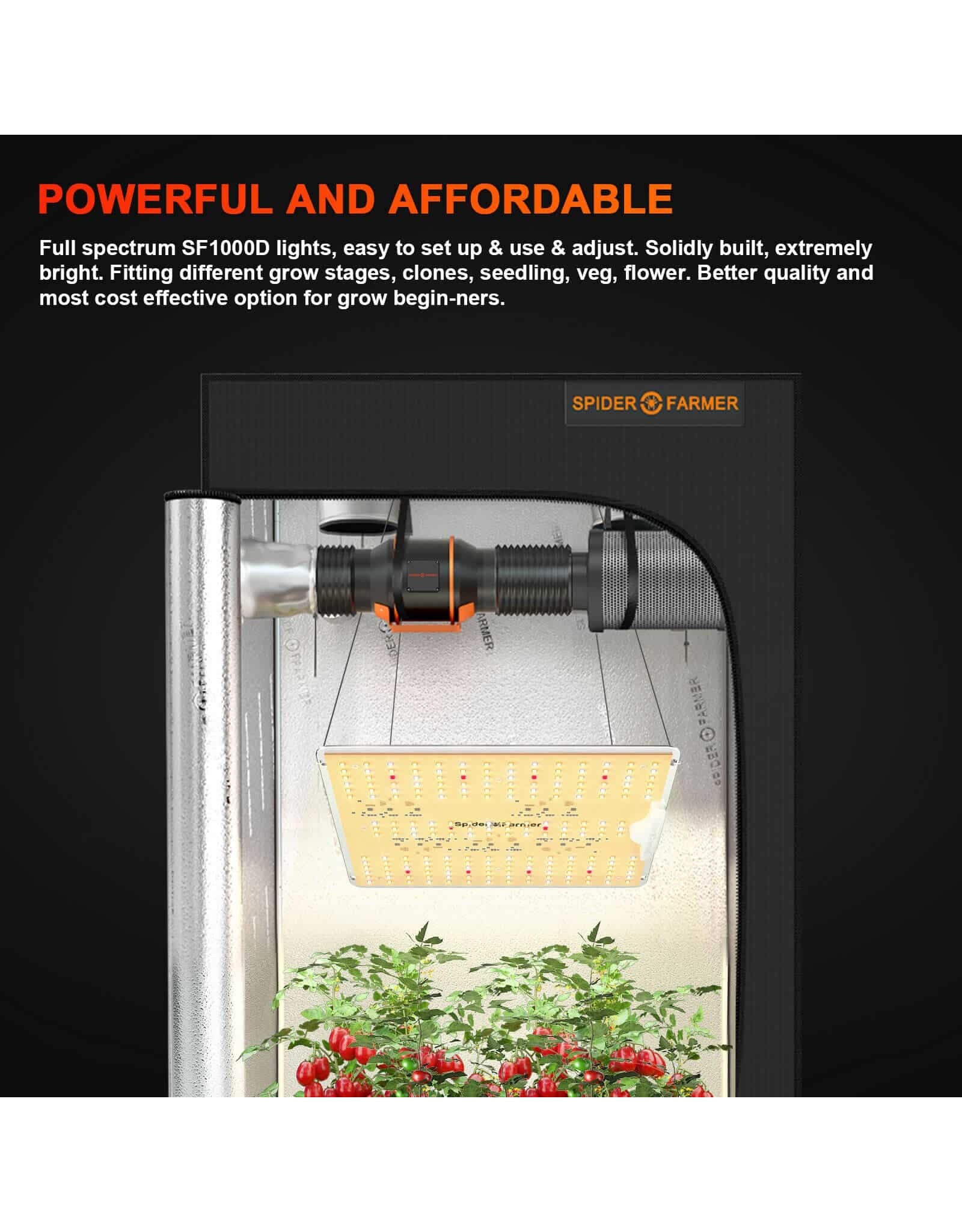 Spider Farmer Spider Farmer  SF 1000D  LED Lumiere  100W