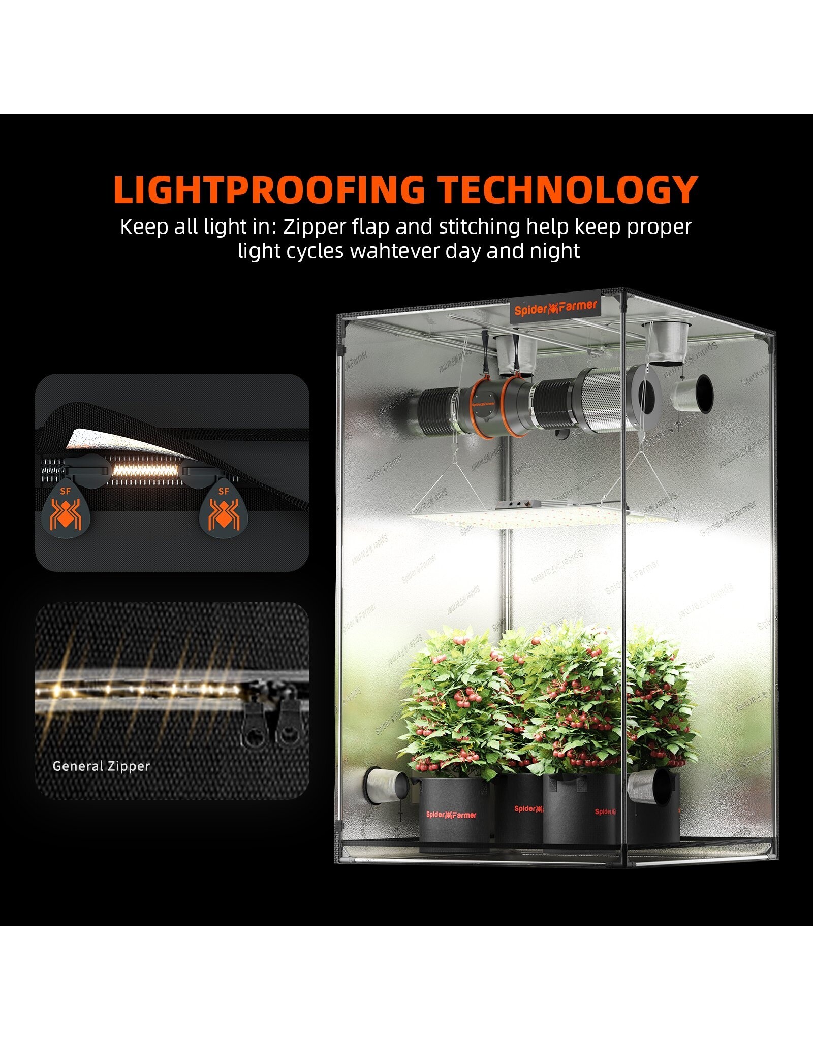 Spider Farmer Spider Farmer Grow Tent 120x120x200cm