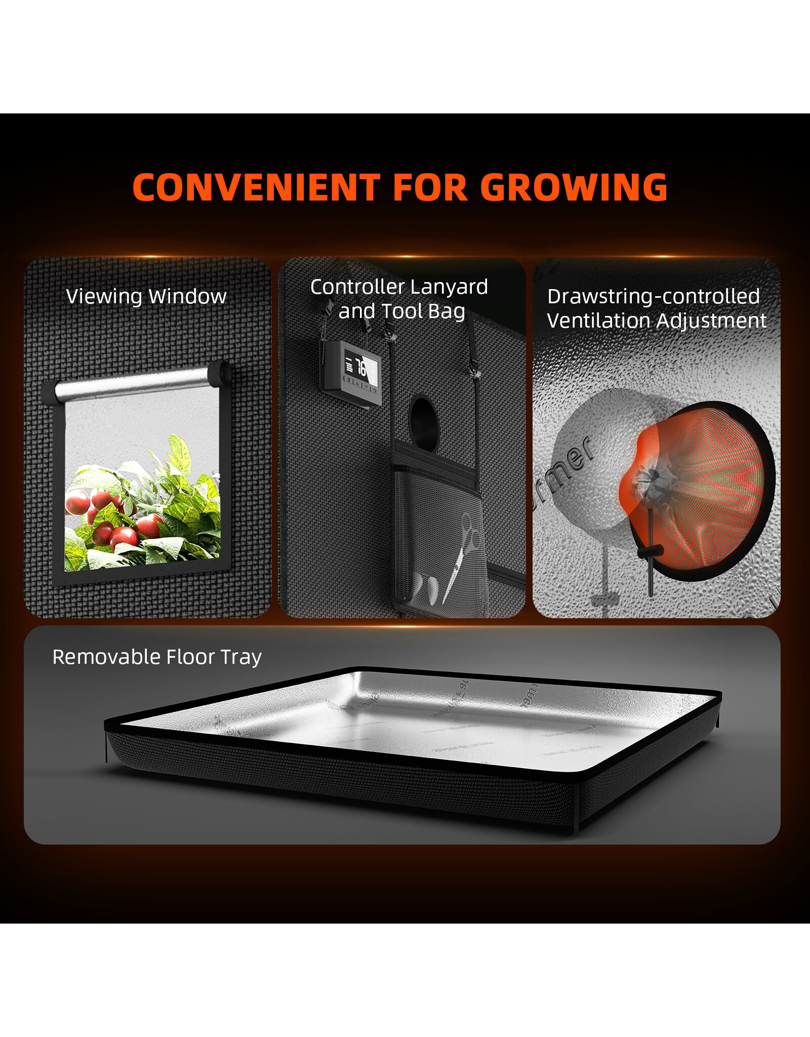 Spider Farmer Spider Farmer Grow Tent 120x120x200cm