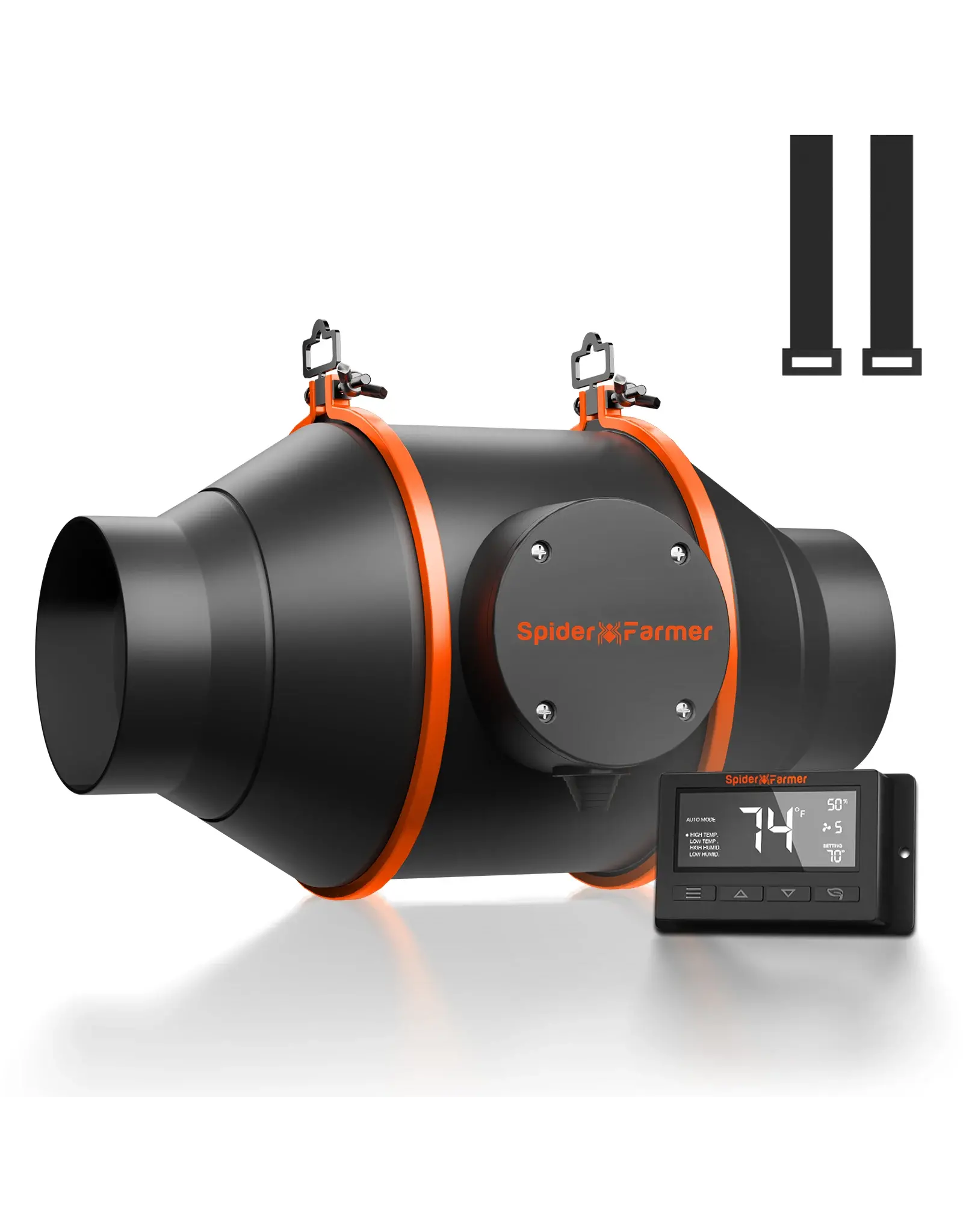Spider Farmer Spider Farmer 4INCH  Inline Duct Fan with Temperature Humidity Controller 205CFM