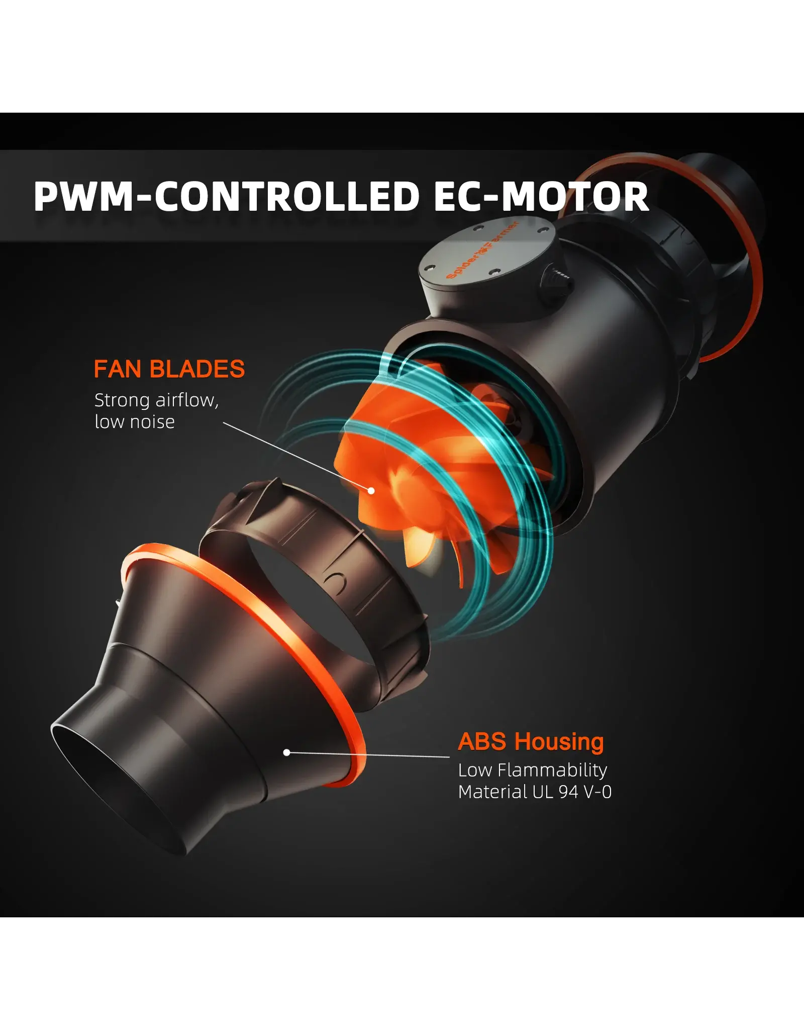Spider Farmer Spider Farmer Inline Fan  4 Inch Speed Controller Kit