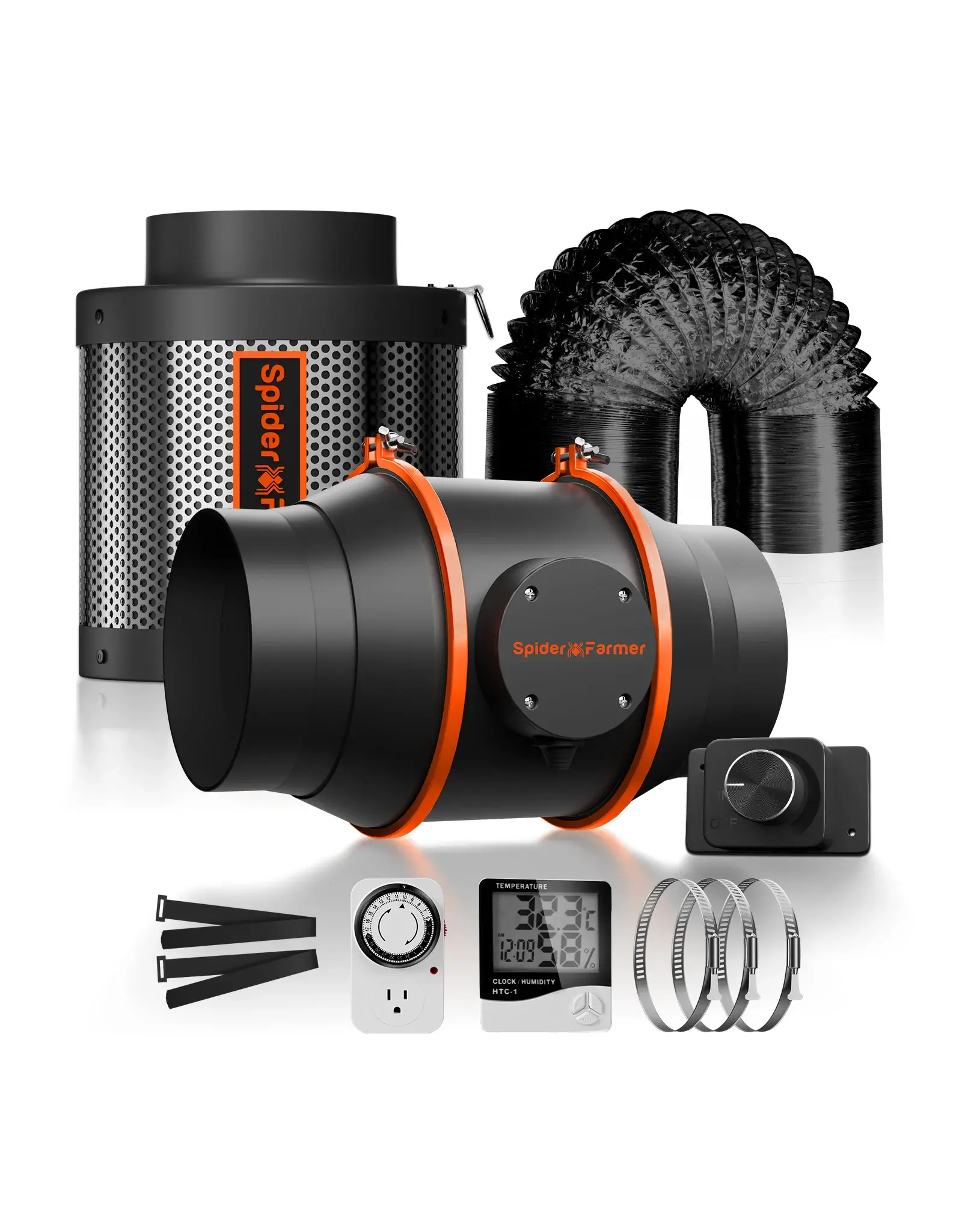 Spider Farmer Spider Farmer Inline Fan  6 Inch Speed Controller Kit
