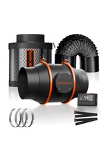 Spider Farmer Spider Farmer 6INCH  Inline Duct Fan with Temperature Humidity Controller 402 CFM  KIT