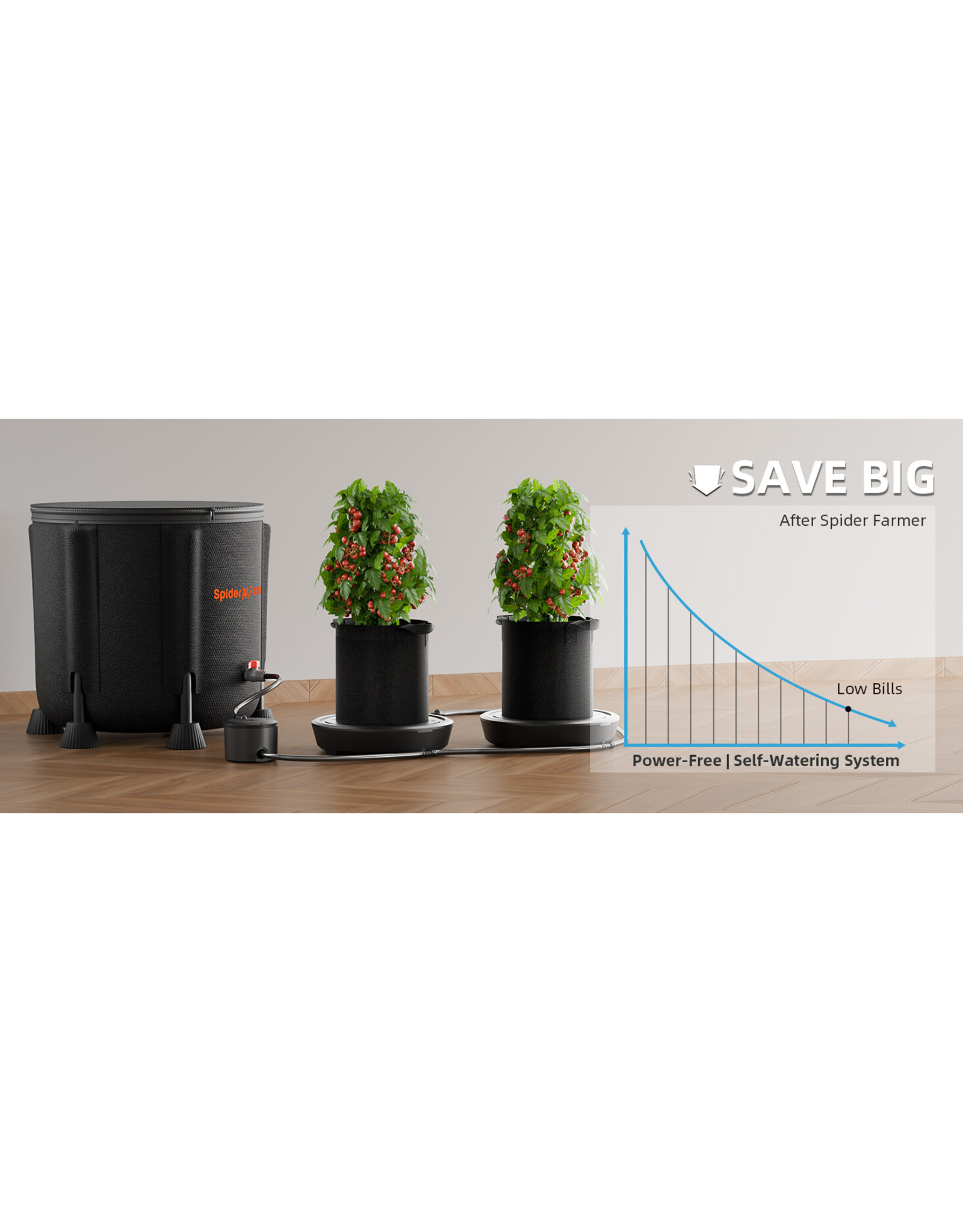 Spider Farmer Spider Farmer 2 Pcs Self-watering System Kit