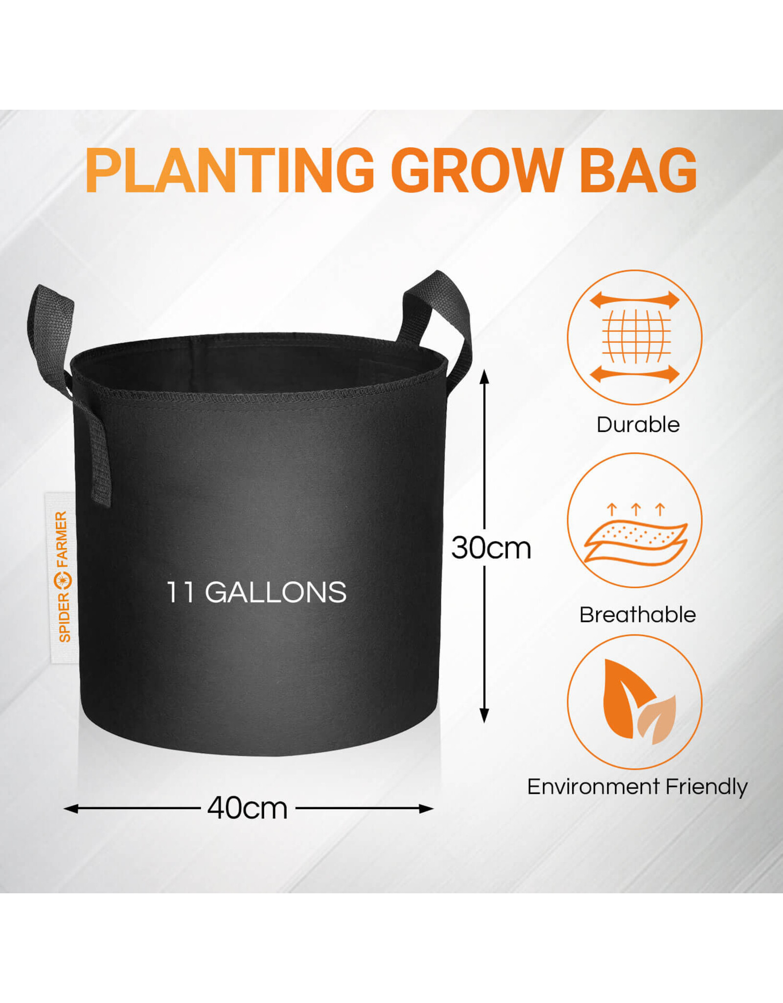Spider Farmer Smart Pot Spider Farmer 41,5 L Set van 5