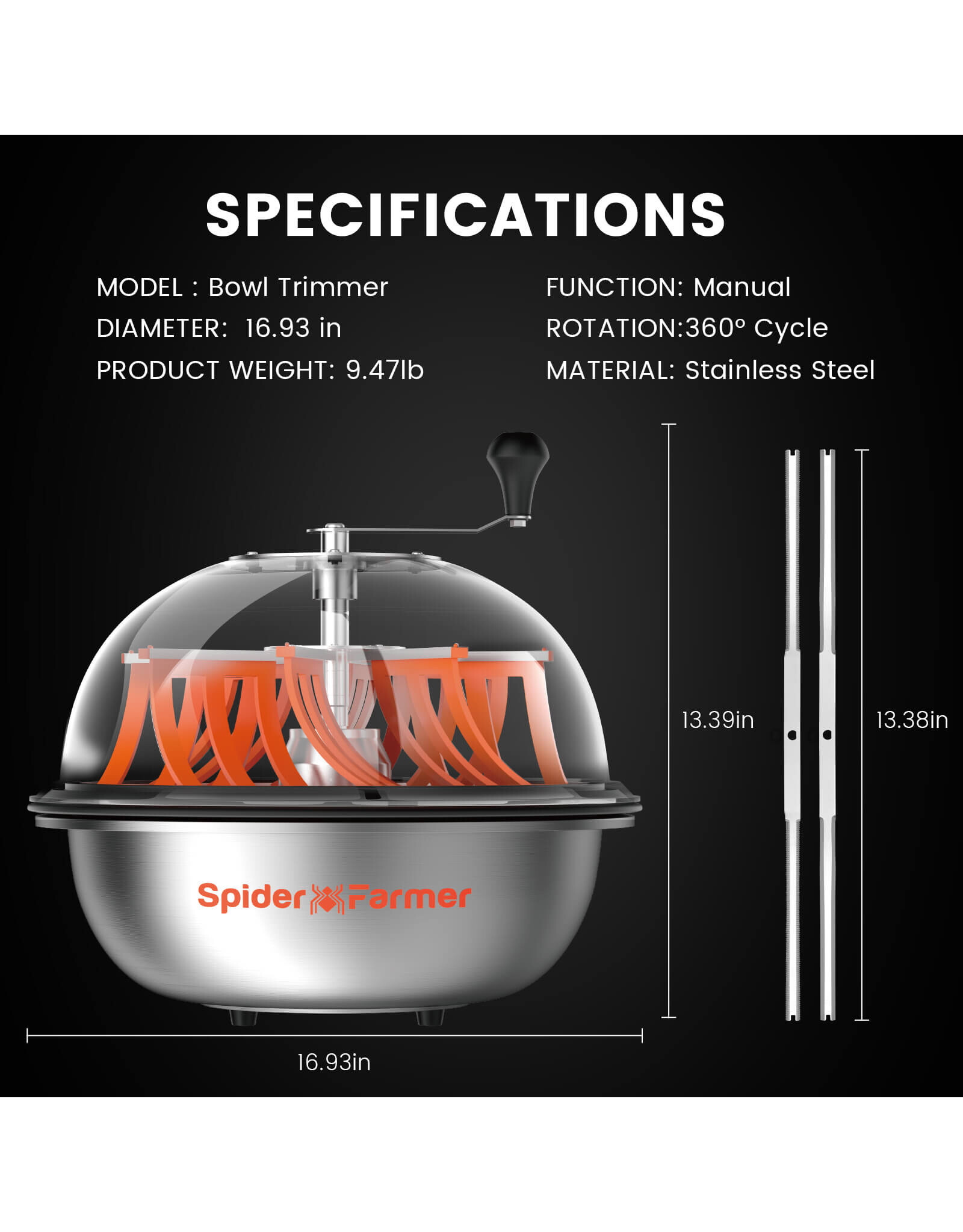 Spider Farmer Spider Farmer Bowl Trimmer