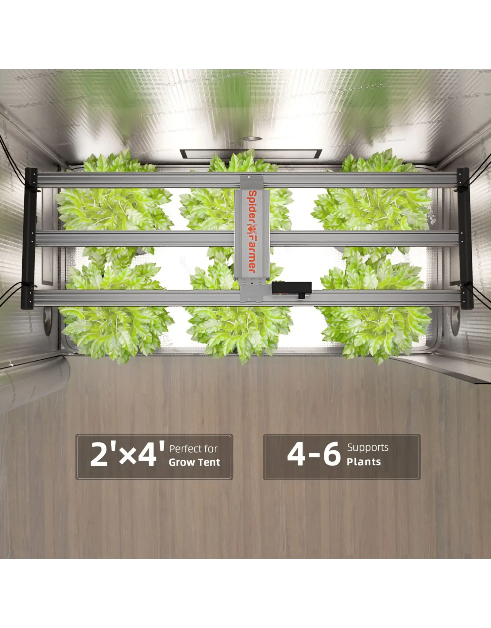 Spider Farmer Spider Farmer 70x140x200cm Complete Grow Tent Kit With Program  Controller G4500 (320W)