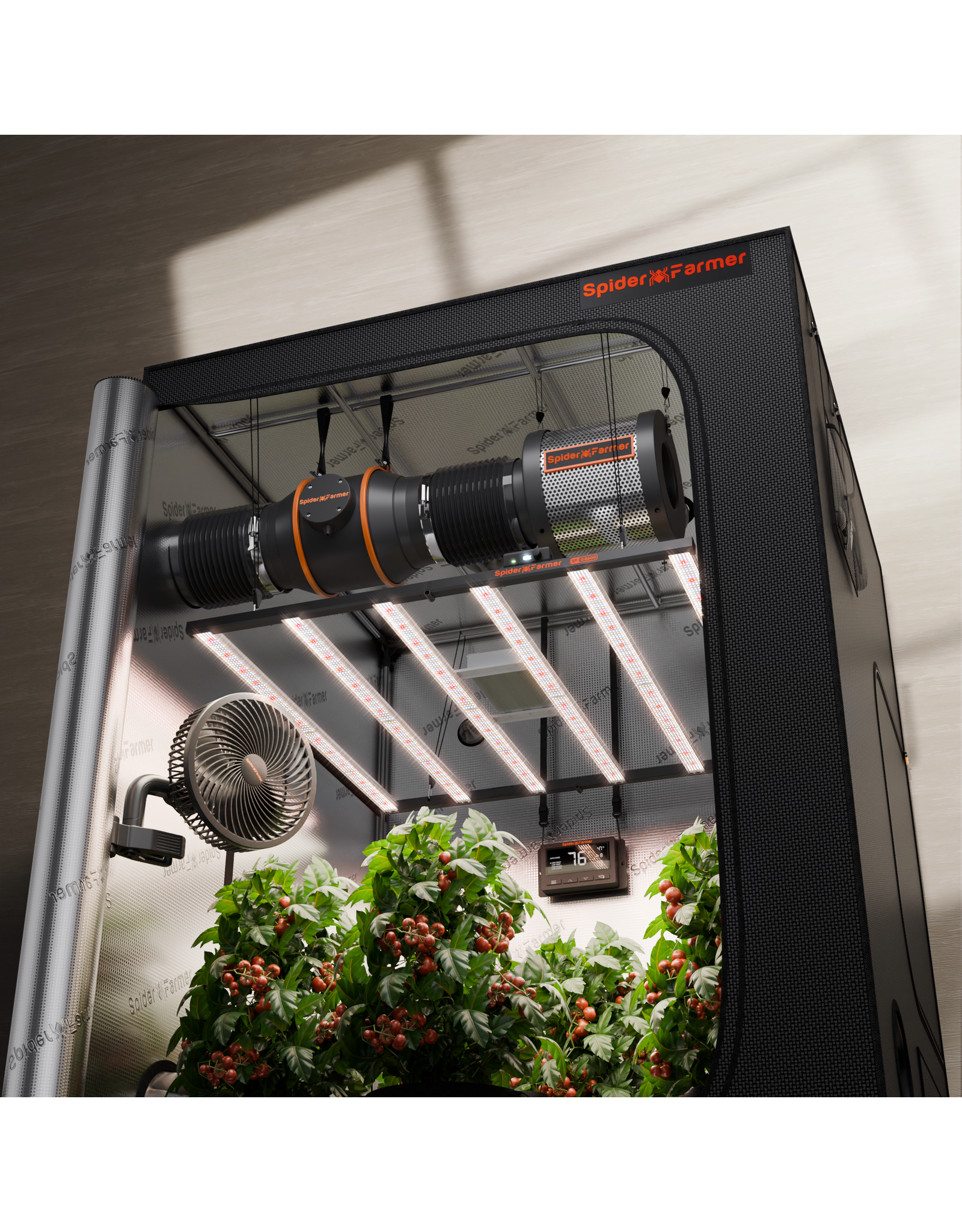 Spider Farmer Spider Farmer 150x150x200cm Complete Grow Tent Kit  With Program  Controller G8600(800W)