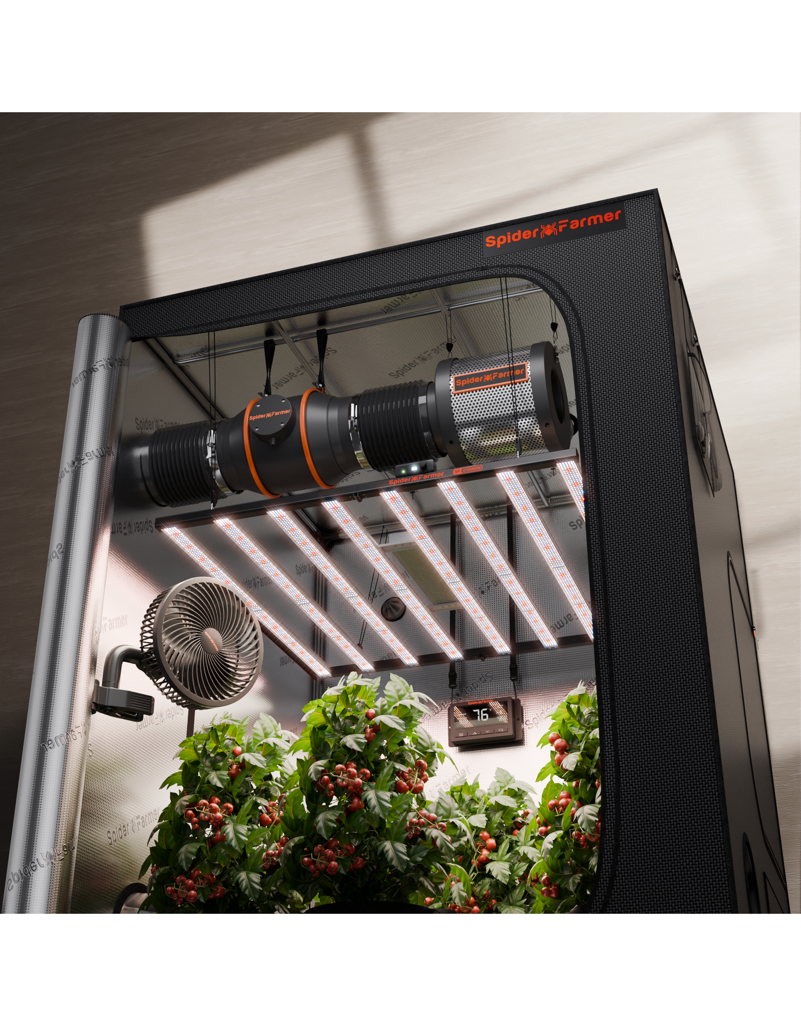 Spider Farmer Spider Farmer 150x150x200cm Complete Grow Tent Kit  With Program  Controller G1000W(1000W)